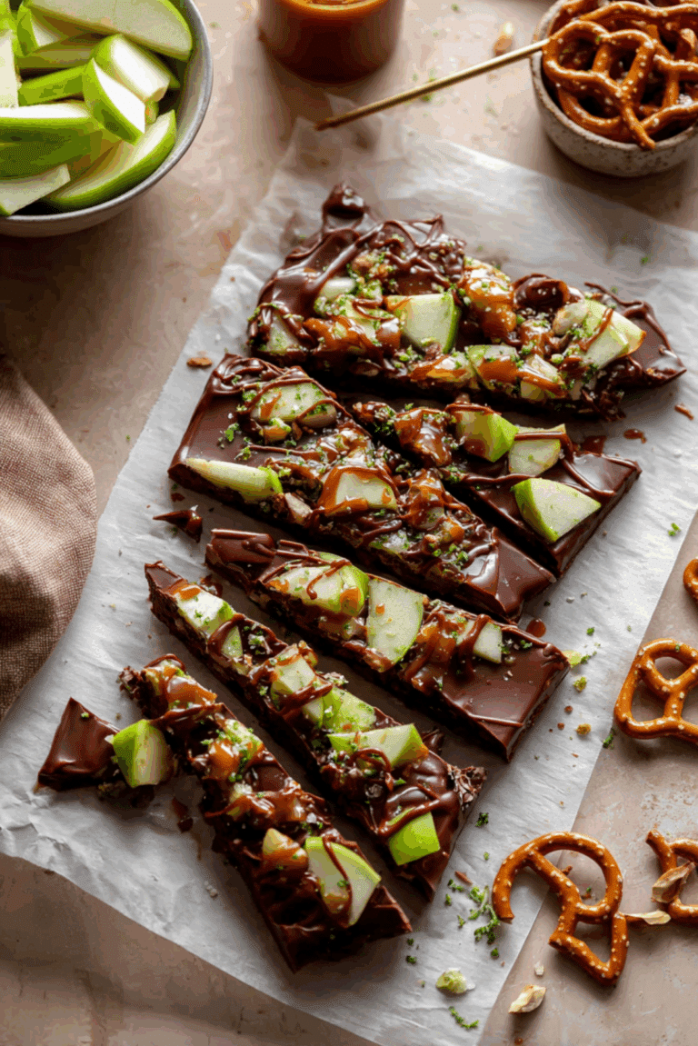Caramel Apple Chocolate Bark