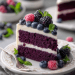 Purple Velvet Cake with Cream Cheese Frosting