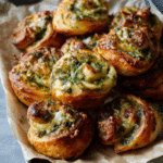 Cheesy Pesto Puff Buns