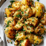 Crispy Garlic & Herb Roasted Potatoes
