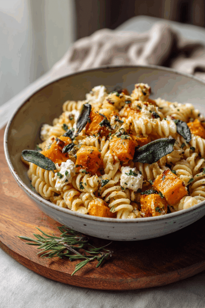 Butternut Squash Baked Feta Pasta