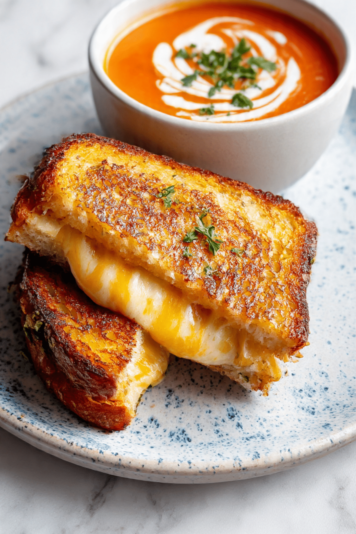 Herb-Crusted Grilled Cheese Sandwich