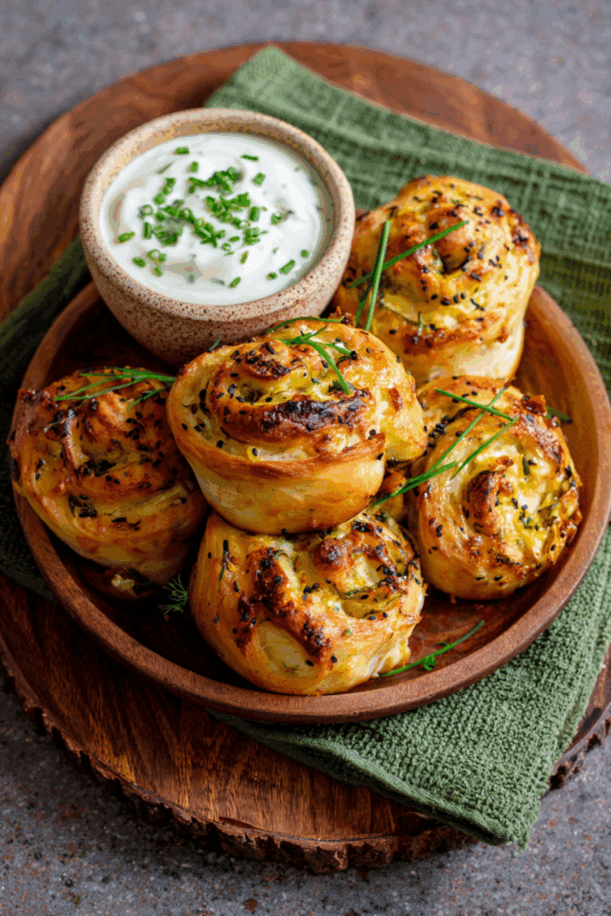 Cheesy Chicken and Courgette Rolls