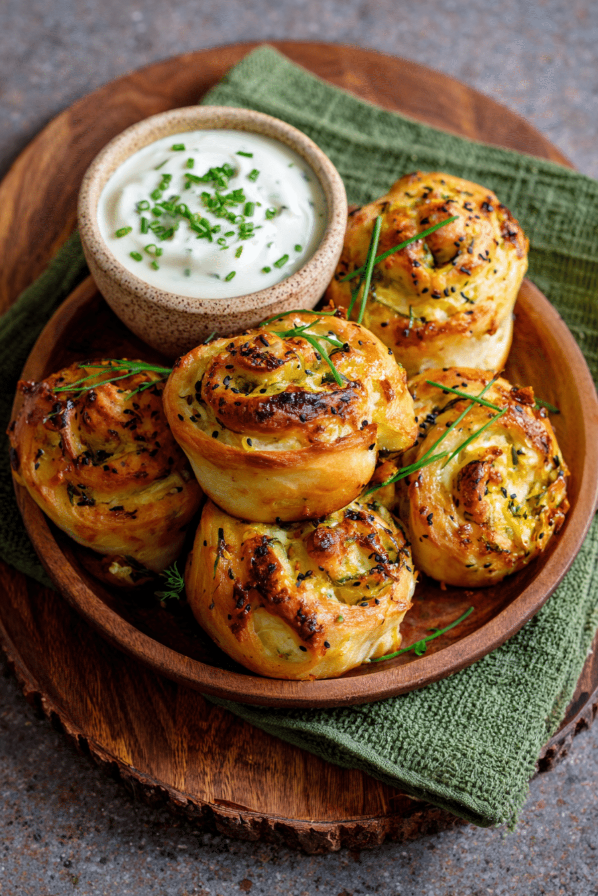 Cheesy Chicken and Courgette Rolls