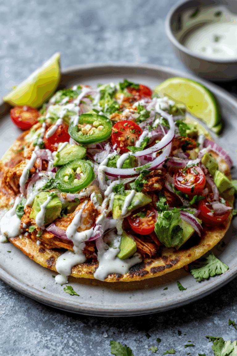 Tandoori Chicken Tostada