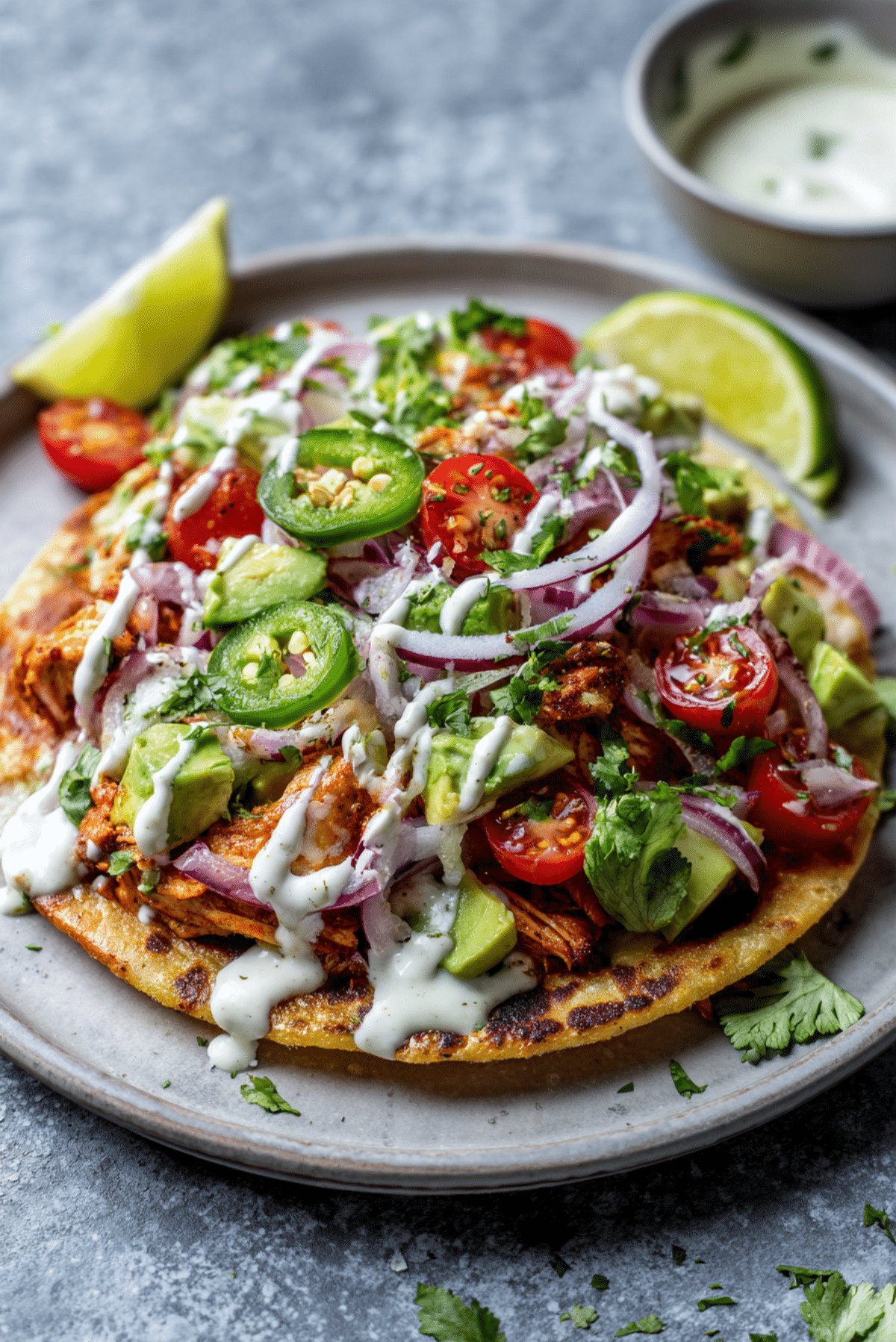Tandoori Chicken Tostada