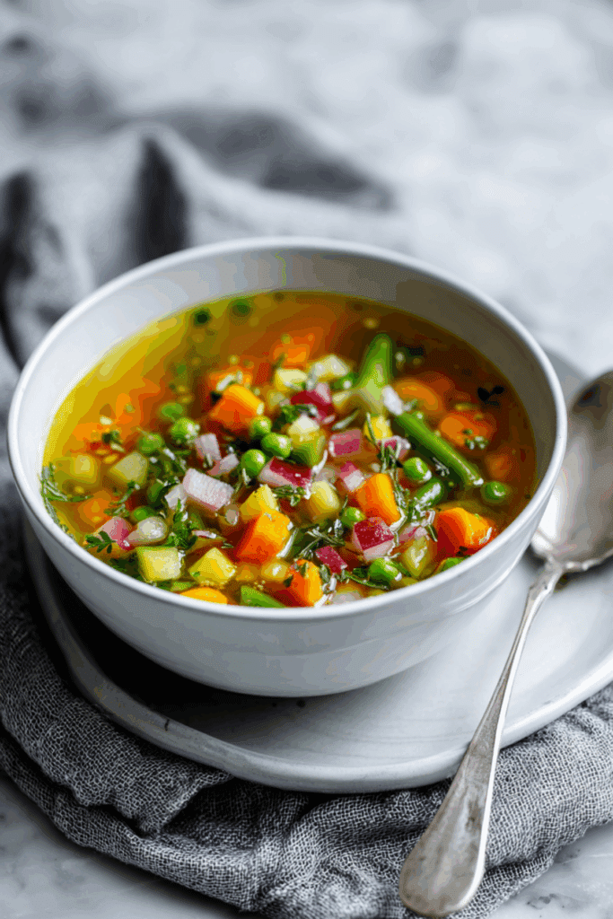 Clear Mixed Vegetable Soup