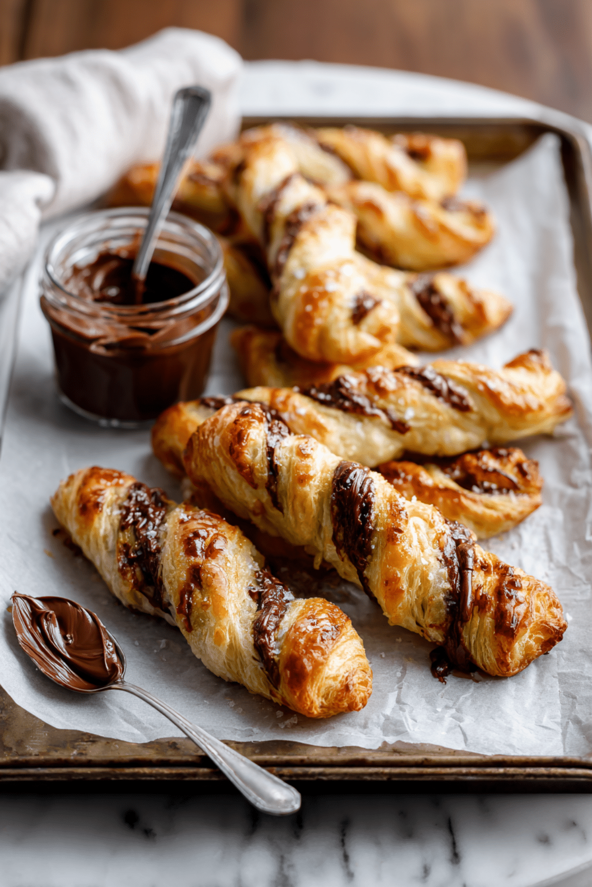 Nutella Puff Pastry Twists