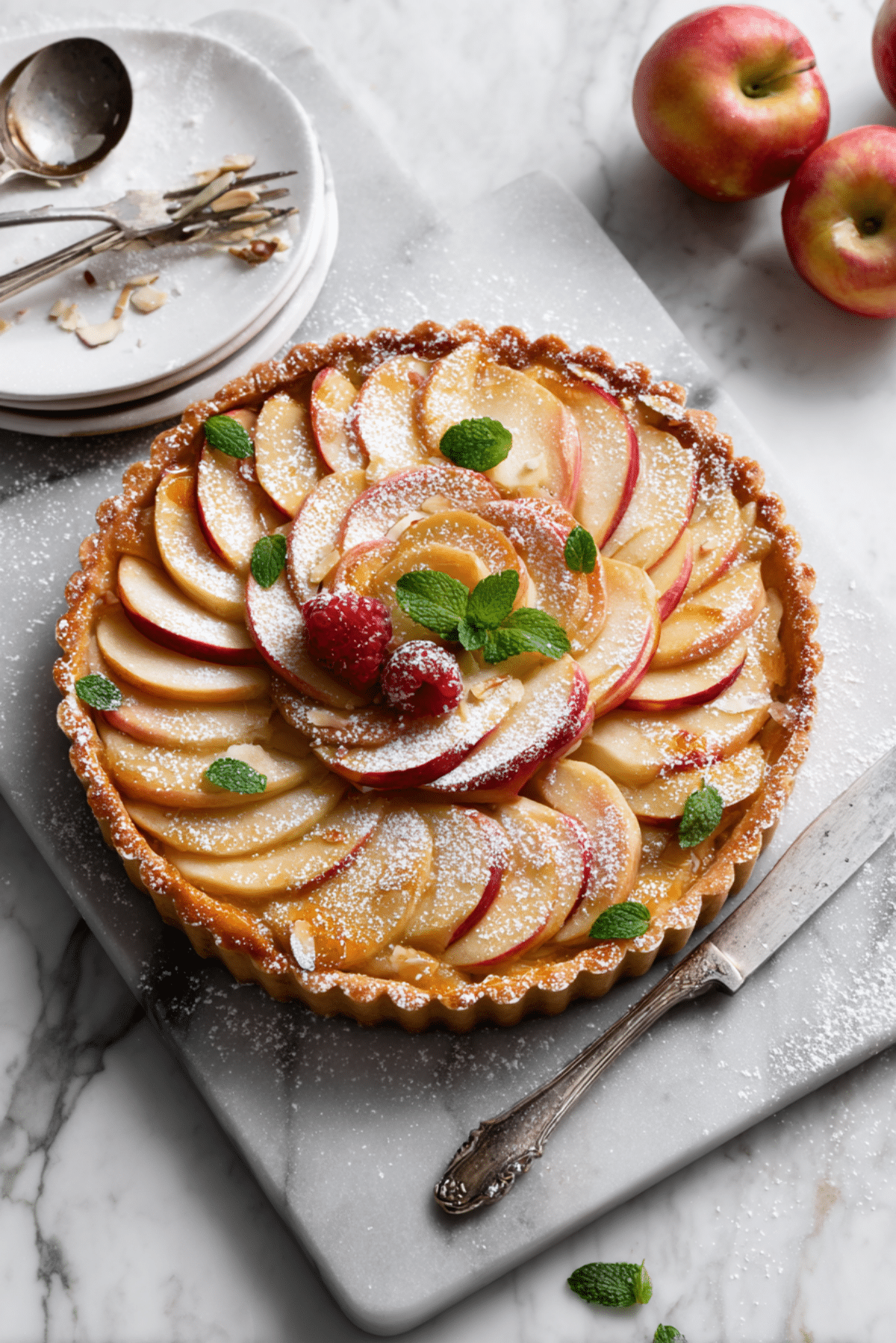Apple Bakewell Tart