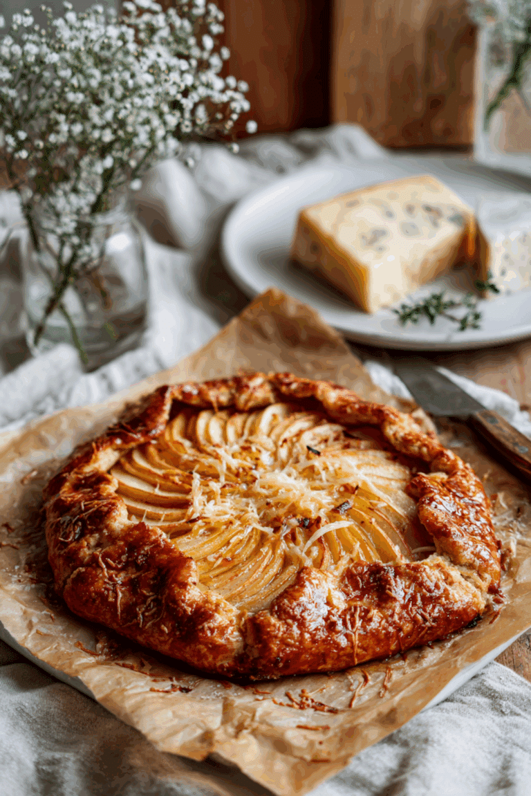 Apple Cheddar Galette