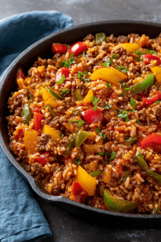Unstuffed Pepper Skillet