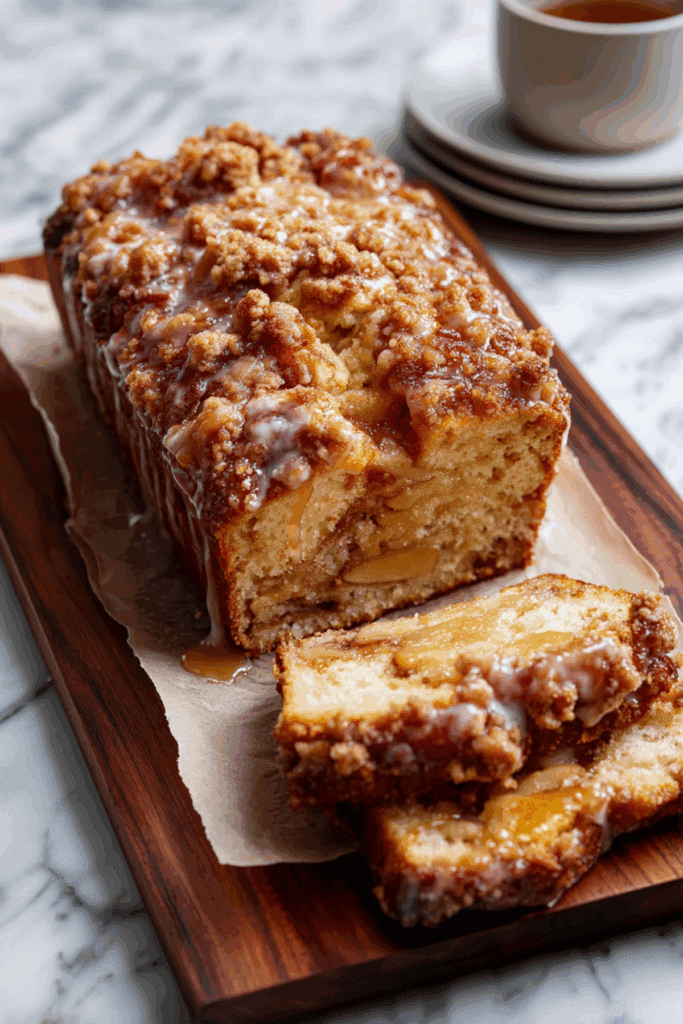 Apple Fritter Loaf Cake