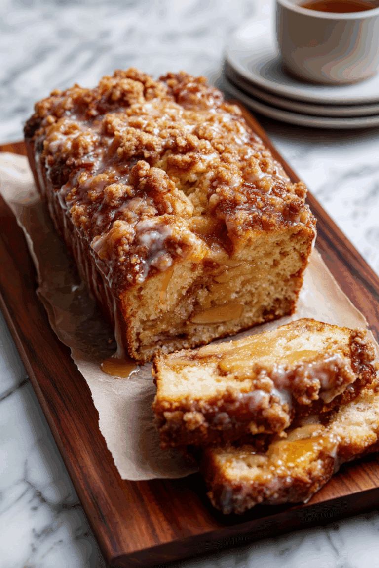 Apple Fritter Loaf Cake