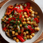 Roasted Eggplant & Chickpea Salad
