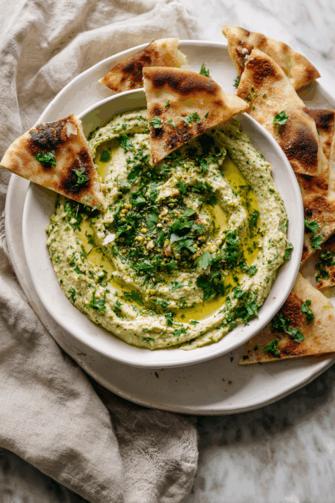 Pistachio Pesto Hummus