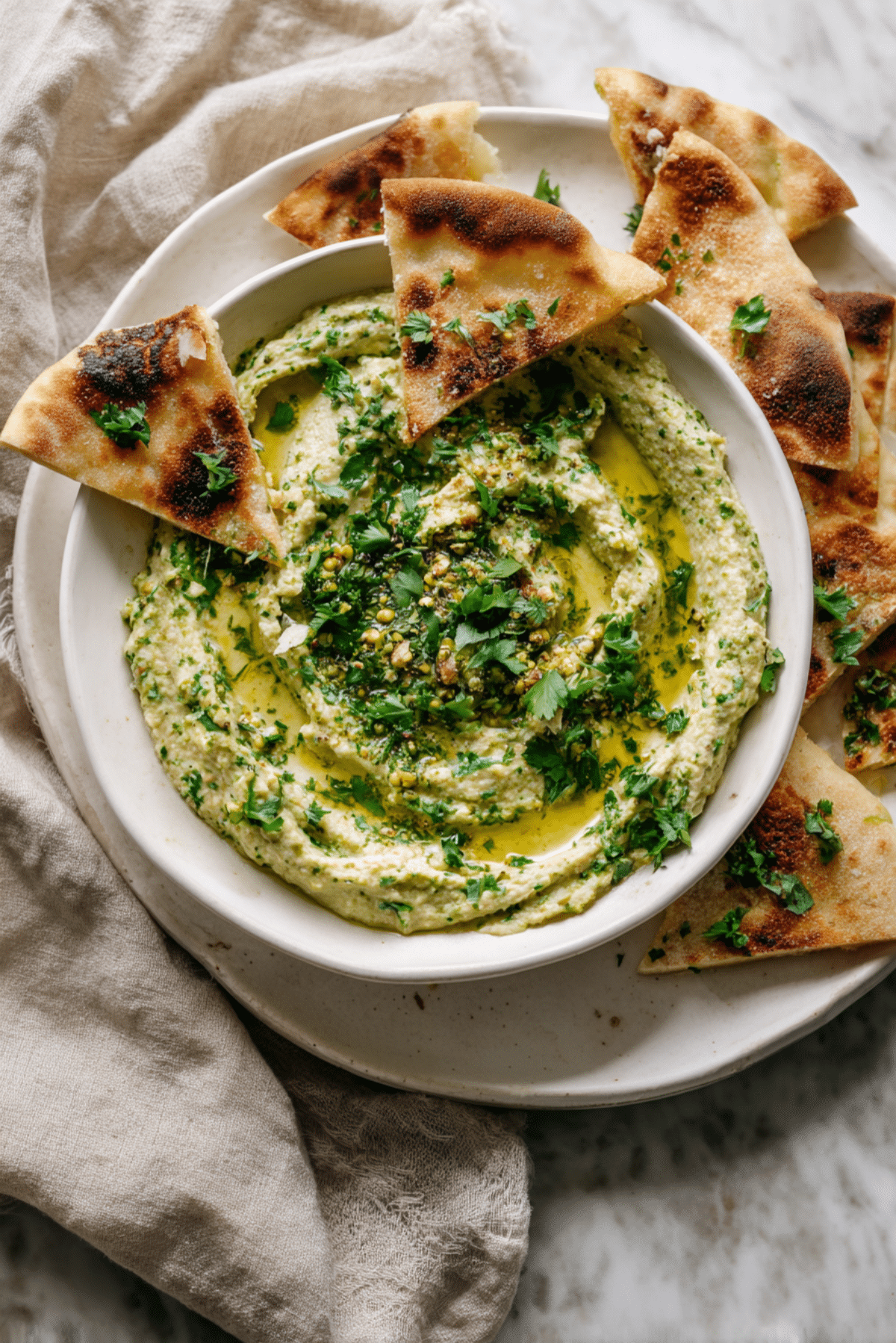 Pistachio Pesto Hummus