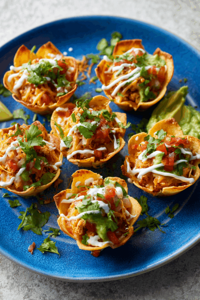 Tex-Mex Chicken Tortilla Cups