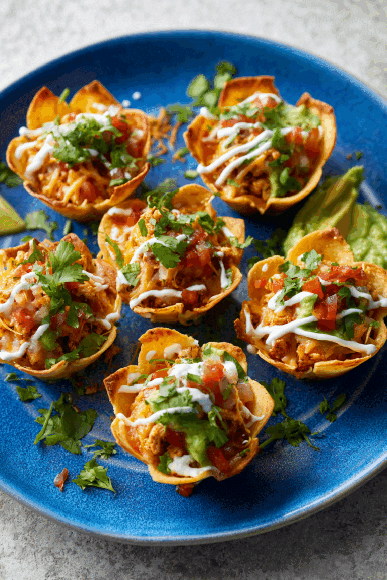 Tex-Mex Chicken Tortilla Cups