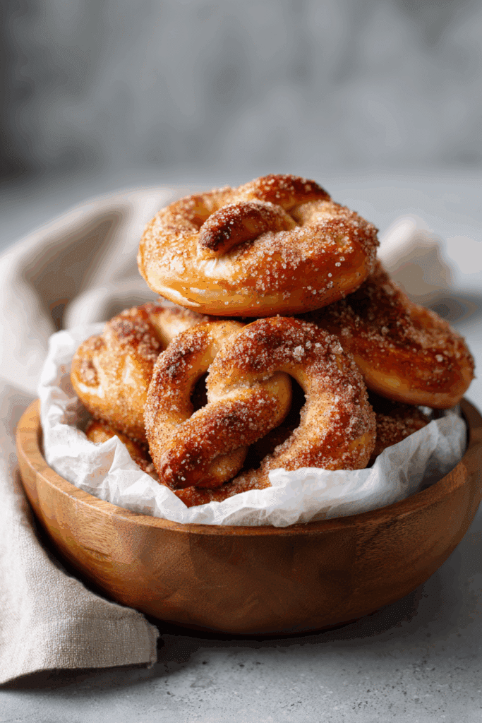 Cinnamon Sugar Soft Pretzels