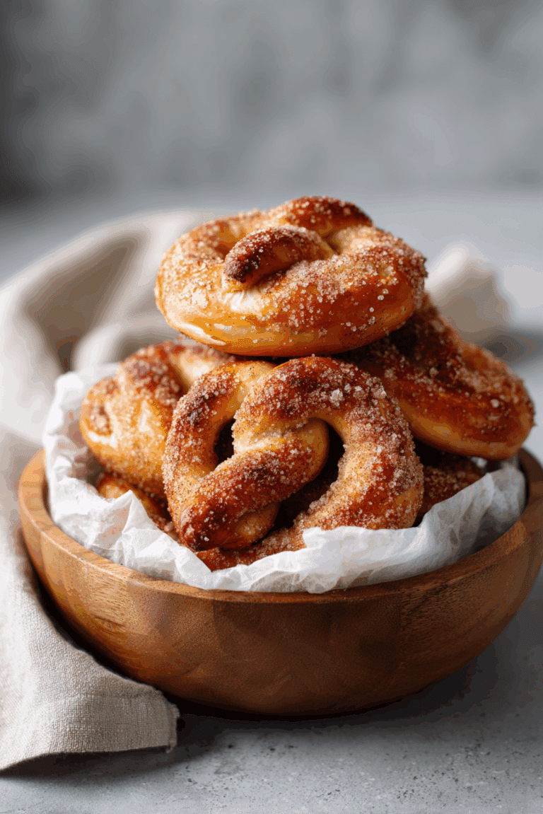Cinnamon Sugar Soft Pretzels