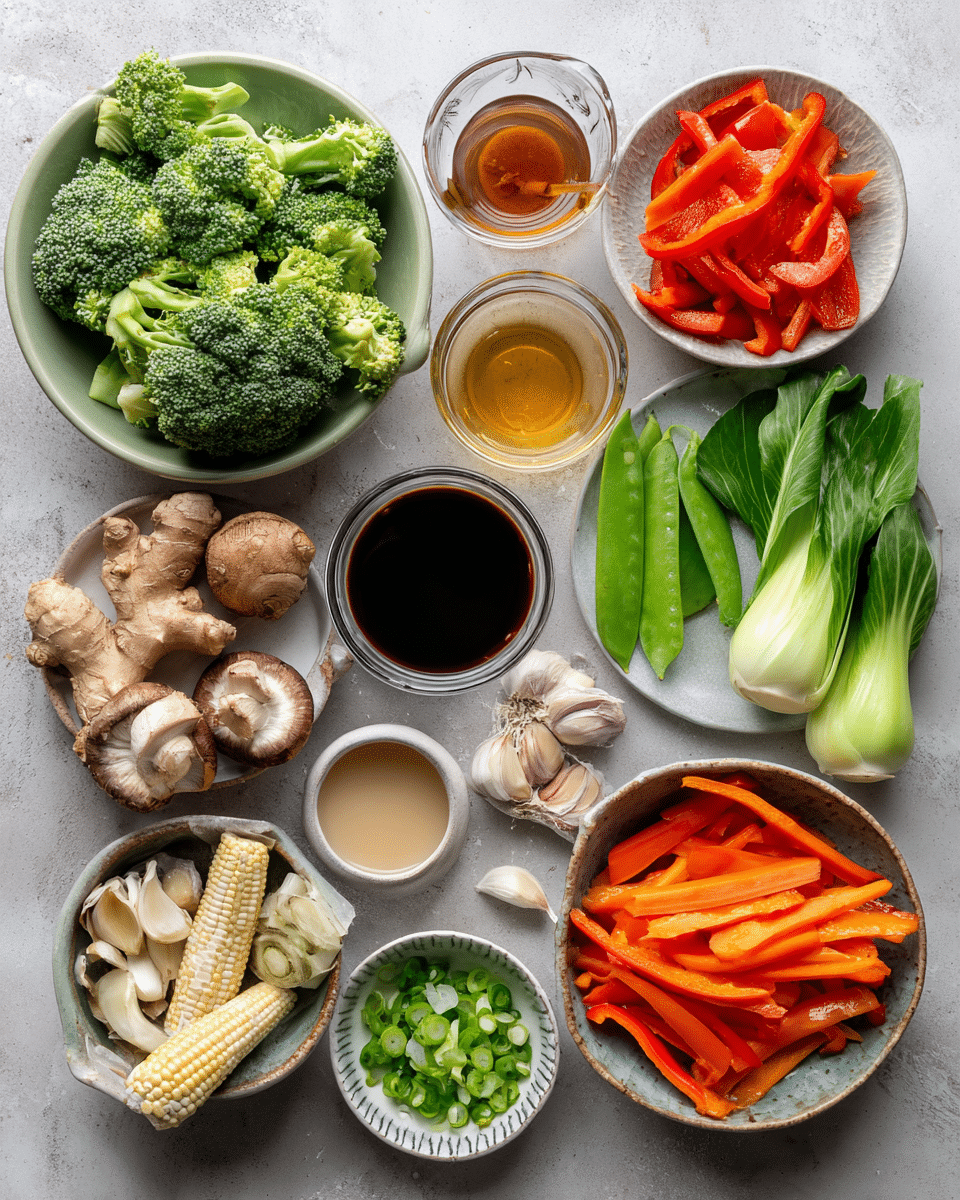 Vegetable Stir Fry Soup