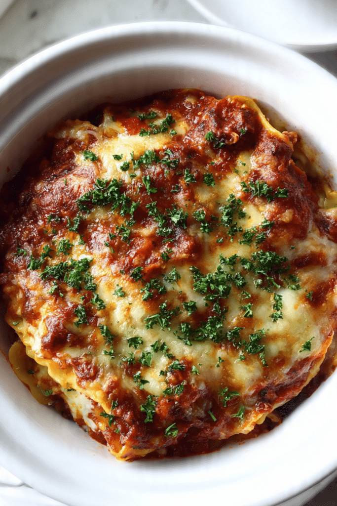 Easy Vegetarian Crockpot Lasagna