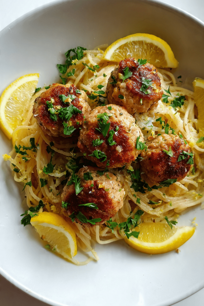 Chicken Piccata Meatballs