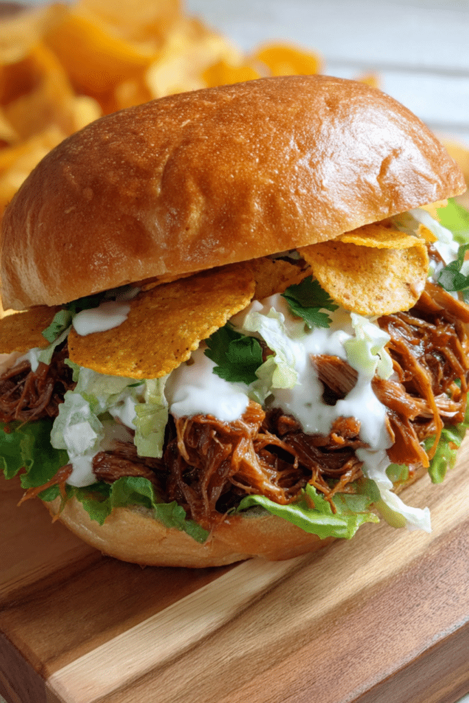 Pulled BBQ Chipotle Ranch Sandwiches