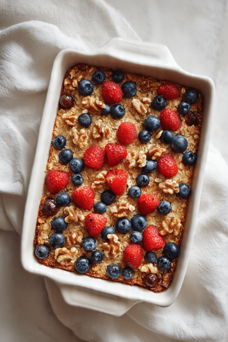 Vegan Baked Oatmeal