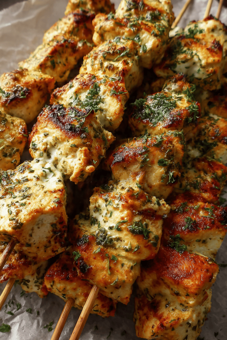 Creamy Chicken Tikka Kebabs