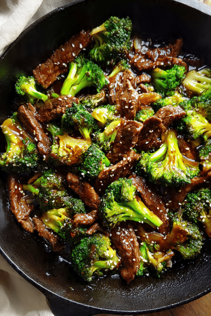 Sesame Beef and Broccoli