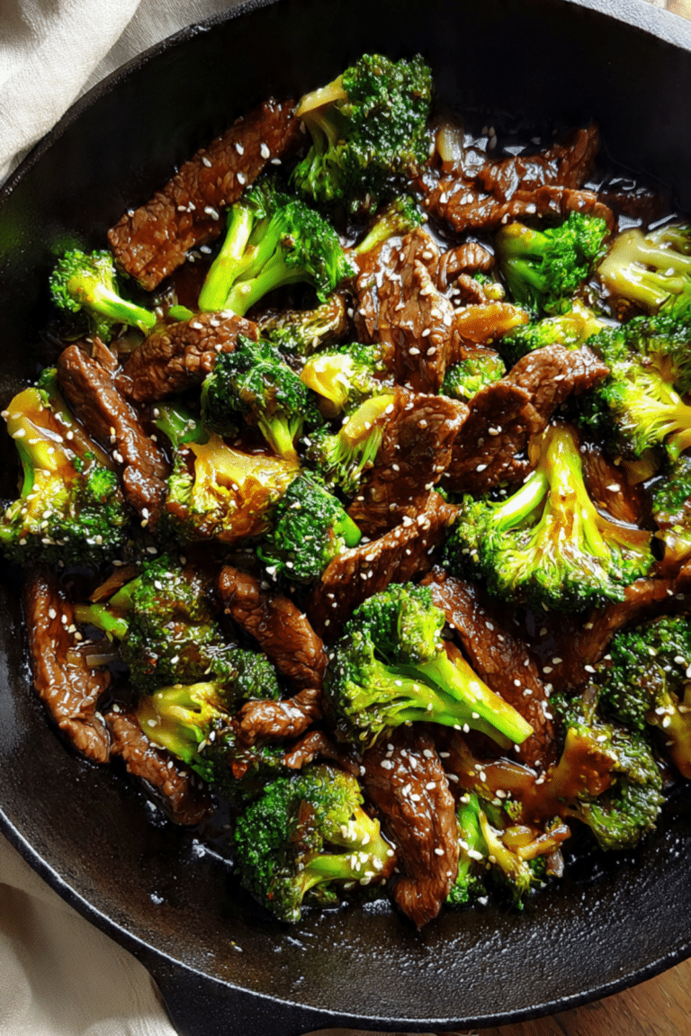 Sesame Beef and Broccoli