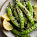 Blistered Peas-in-the-Pod with Lemon and Salt