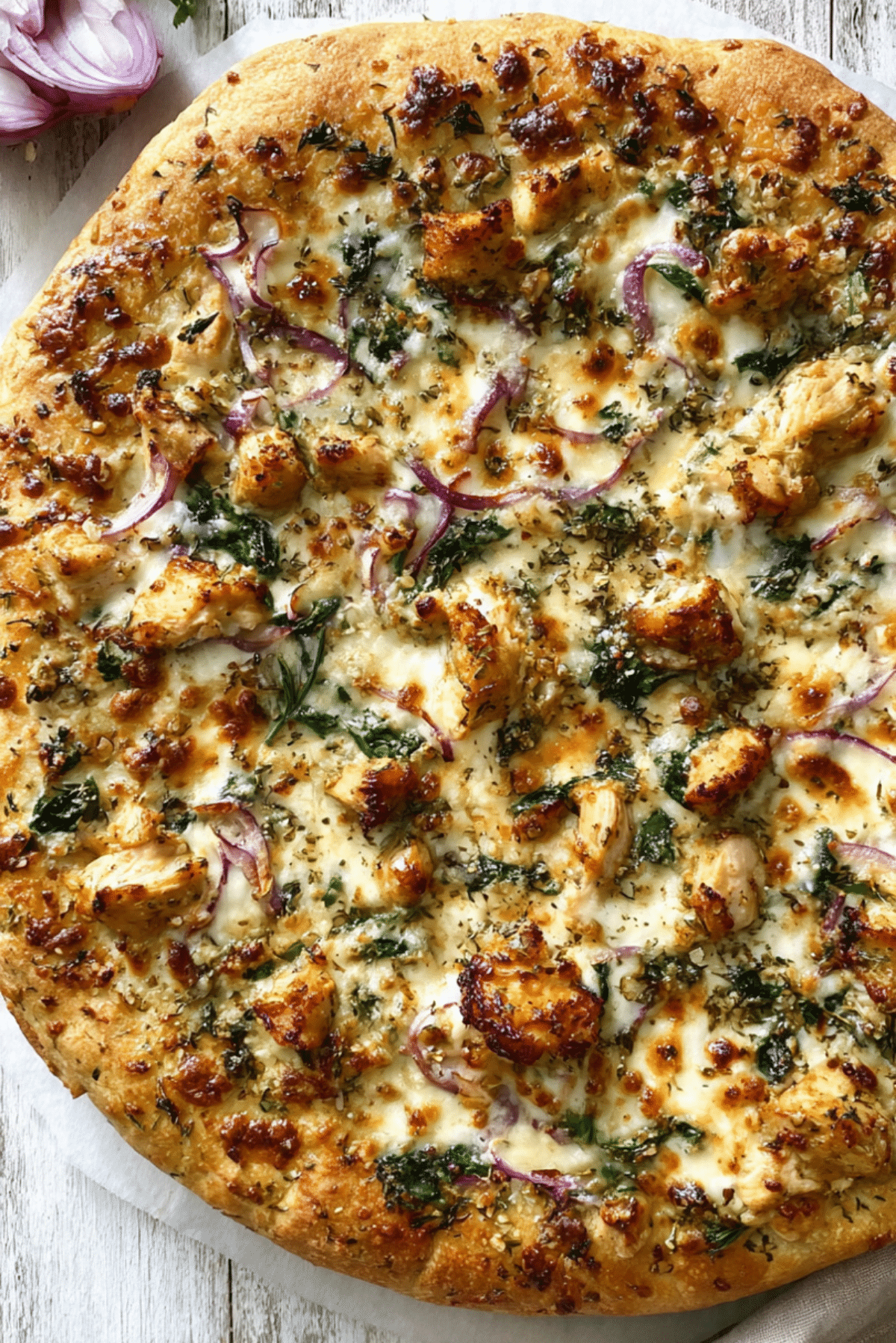 FARMHOUSE RANCH CHICKEN CRUST PIZZA