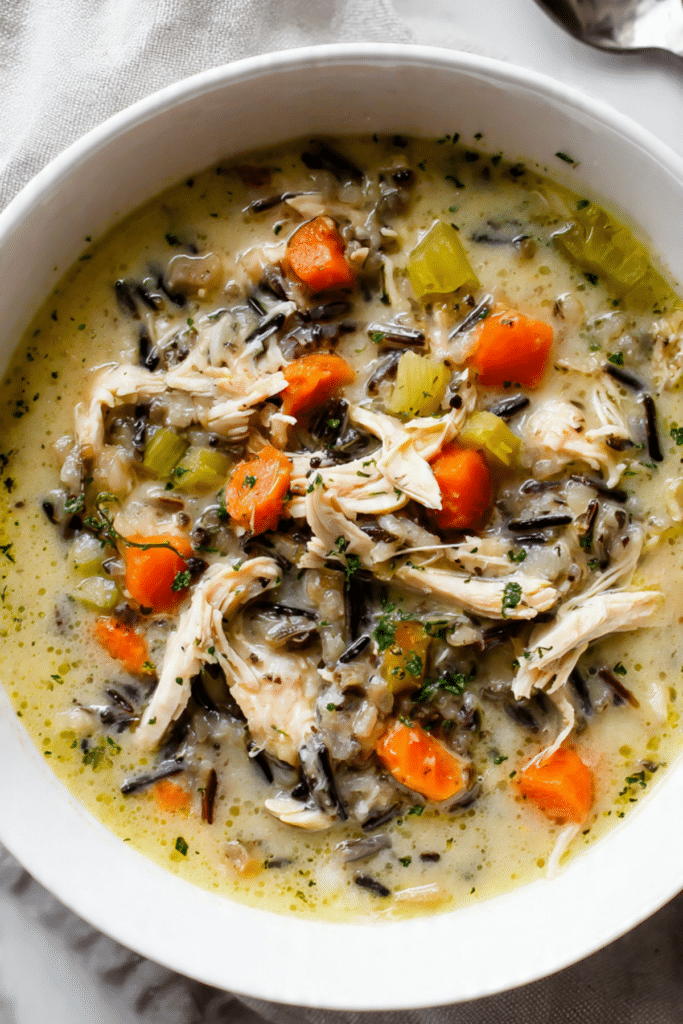 Crockpot Chicken Wild Rice Soup