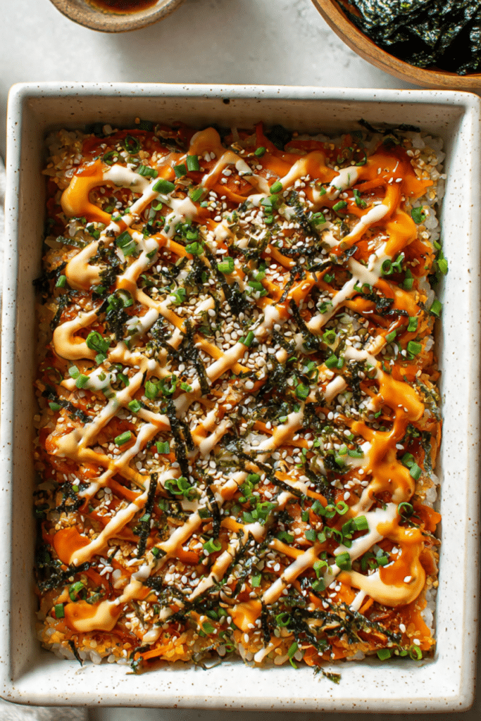 Salmon Sushi Bake Recipe
