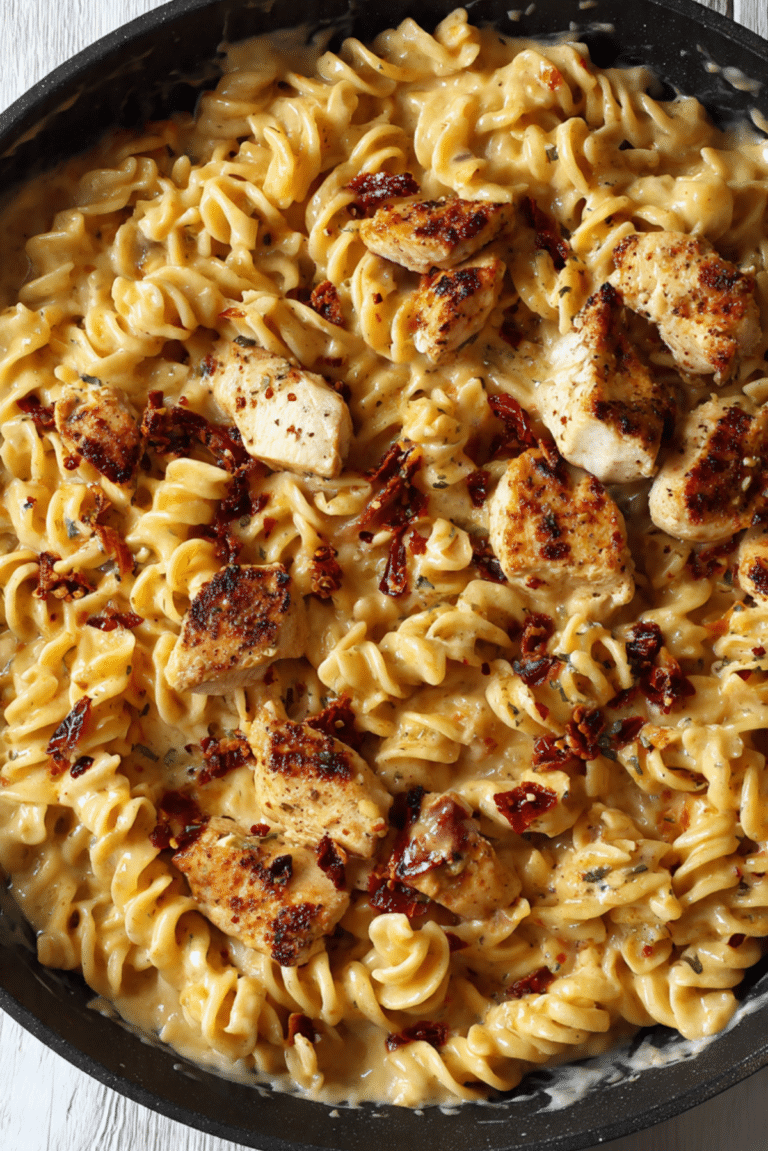Chicken, bacon & mozzarella pasta