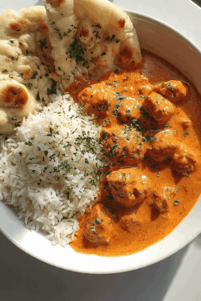 20-MINUTE BUTTER CHICKEN WITH GARLIC NAAN