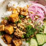 Spicy Peanut Tofu Bowls