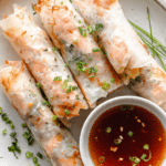 BAKED SALMON CRUNCHY RICE PAPER BOATS!