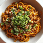 Saucy Gochujang Noodles with Chicken