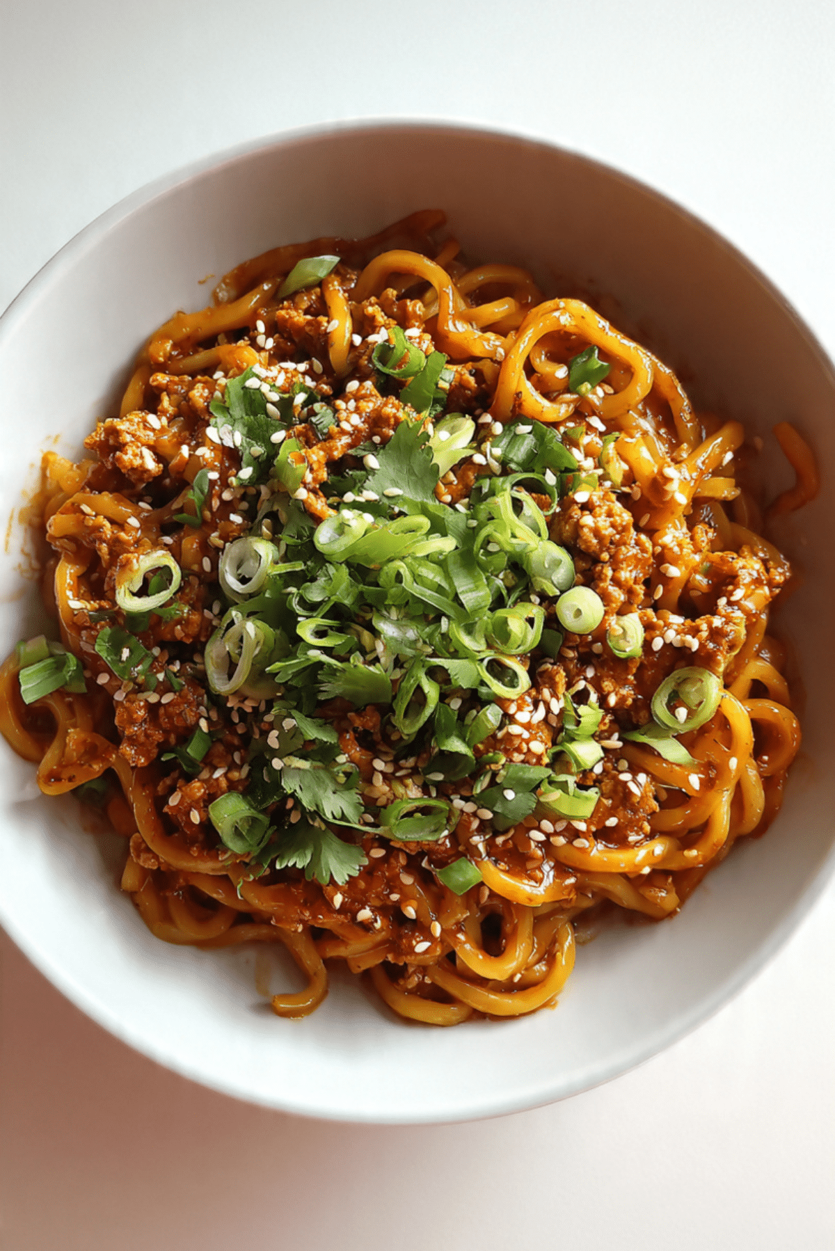 Saucy Gochujang Noodles with Chicken