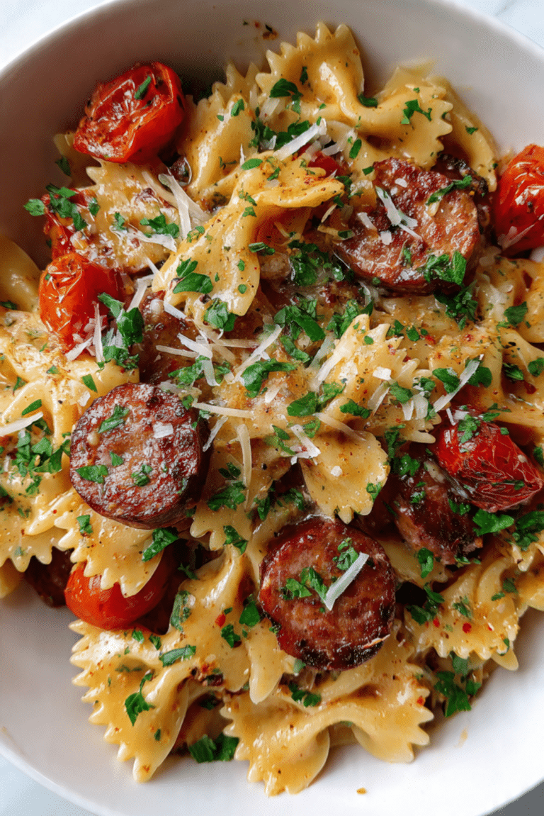 Cajun Sausage Pasta (One Pot)