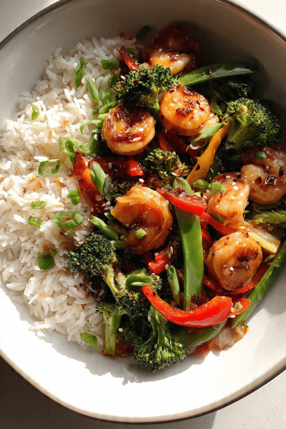 Honey Garlic Shrimp Stir-Fry