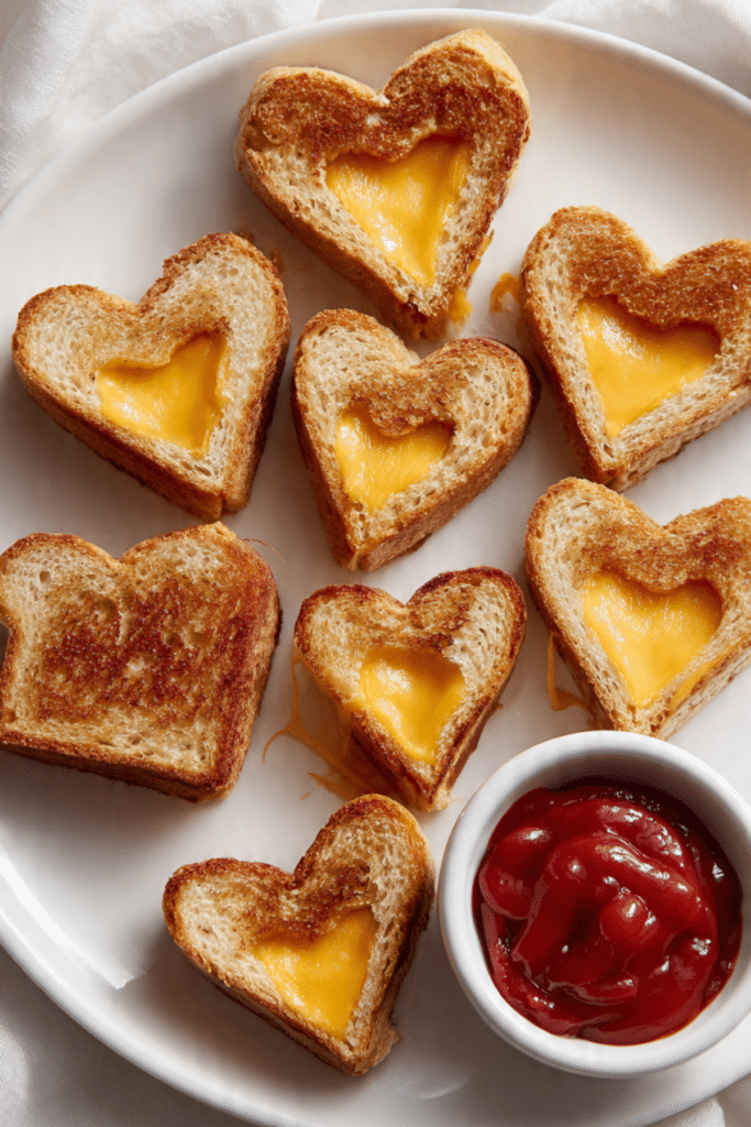 Mini Grilled Cheese Hearts Recipe