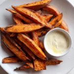 Sweet Potato Wedges with Honey Lime Dip