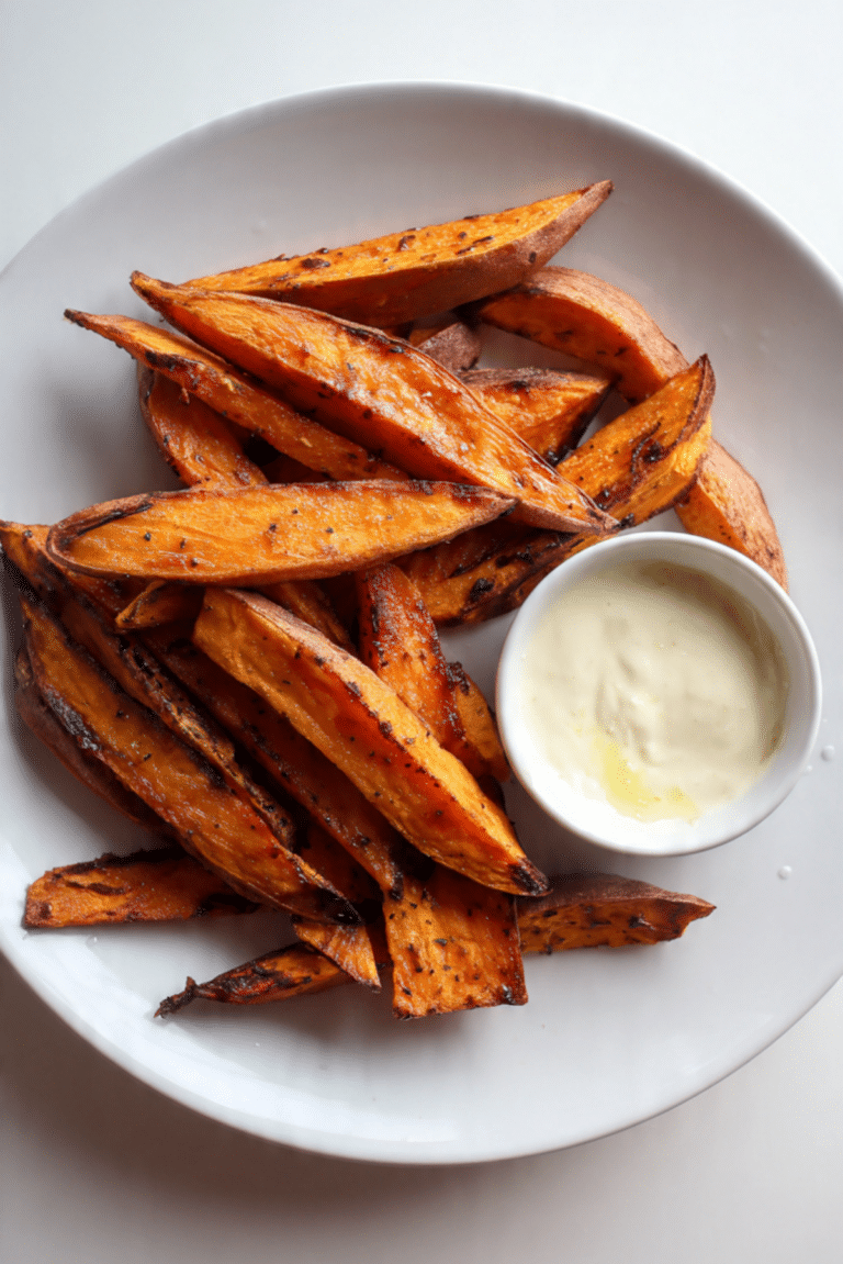 Sweet Potato Wedges with Honey Lime Dip