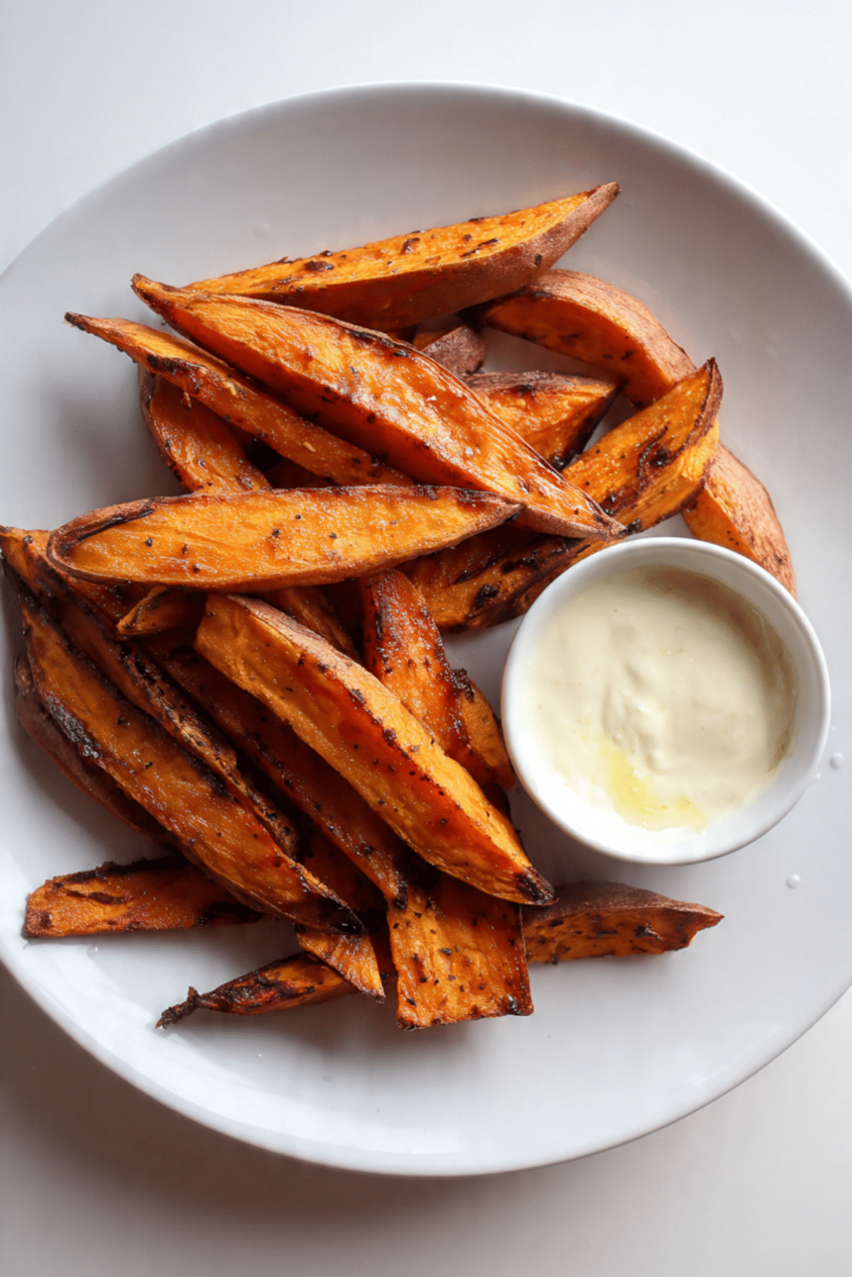 Sweet Potato Wedges with Honey Lime Dip
