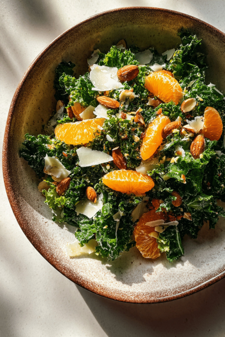 Kale Salad with Orange & Parmesan
