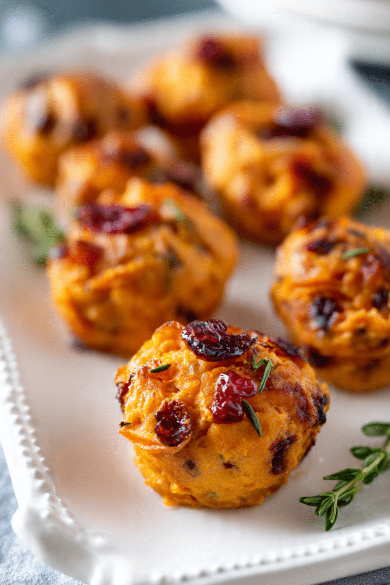 Sweet Potato & Cranberry Bites Recipe